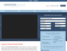 Tablet Screenshot of newportbeachrealestate.com